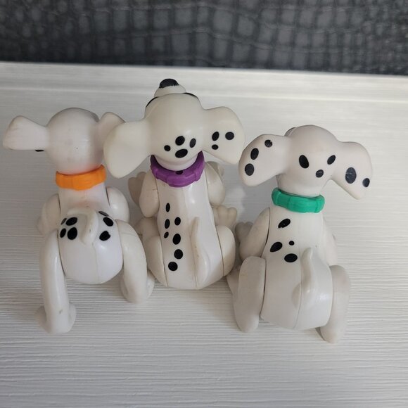 SET OF 3 VINTAGE DALMATION TOY FIGURES FROM DISNEY 101 DALMATIONS - GUC - Picture 3 of 3